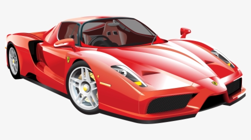 Red Ferrari Car Png Clip Art - Sports Car Clipart Png, Transparent Png, Free Download