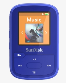 Sandisk Clip Sport Plus 16gb Blue - Sandisk Clip Sport Plus, HD Png Download, Free Download
