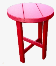 Round Accent Table For Patio Outdoor Poly Patio Furniture - Outdoor Table, HD Png Download, Free Download