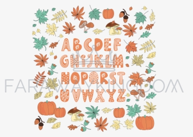 Autumn Alphabet, HD Png Download, Free Download