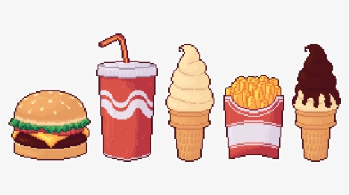 Fast Food Png Pixel - Fast Food Pixel Png, Transparent Png, Free Download