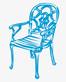 Chair Elegant Design Free Photo - Blue Chair Clip Art, HD Png Download, Free Download