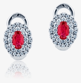 Mirco Visconti Earrings With Rubies And Diamonds - Earrings, HD Png Download, Free Download