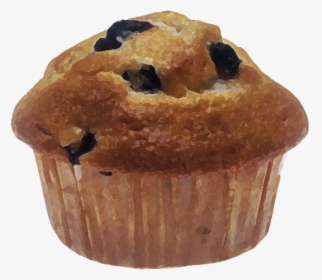 Blueberry Muffin Public Domain Pixabay Drybrushed - Jumbo Blueberry Muffin, HD Png Download, Free Download
