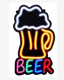 Neon Beer Sign Png, Transparent Png, Free Download