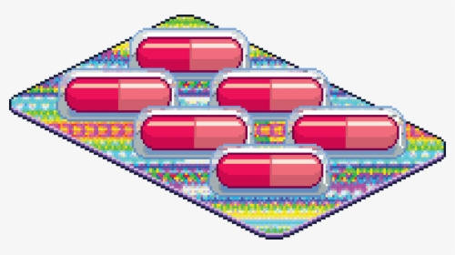 #pills #8bit #tumblr # Pixels #aesthetics - Aesthetic Transparent Pills Png, Png Download, Free Download