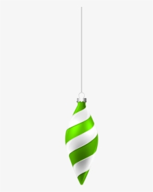 White And Green Christmas Ornament Png Clipart Image - Lampshade, Transparent Png, Free Download