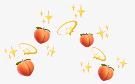 #peach #emoji #crown #aesthetic #aestheticpeach #aestheticcrown - Illustration, HD Png Download, Free Download