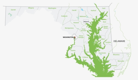 Map Of Delaware, HD Png Download, Free Download