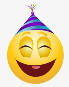 Party Hat Emoji Face, HD Png Download, Free Download
