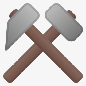 Hammer And Pick Icon - Hammer And Pick Emoji, HD Png Download, Free Download