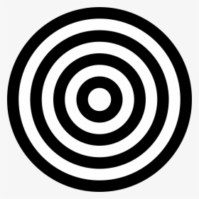 Black And White Target - Circle, HD Png Download, Free Download