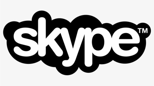 Skype Logo Black And White - White Skype Logo Transparent, HD Png Download, Free Download