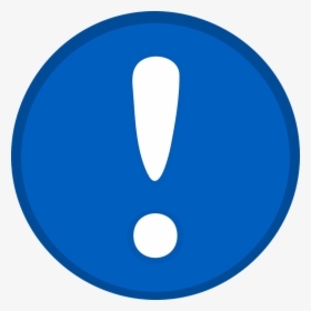 Blur Exclamation Mark Clipart - Blue Circle White Exclamation Mark, HD Png Download, Free Download