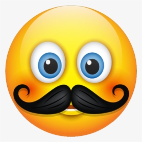 Mustache Emoji - Emoji Props, HD Png Download, Free Download