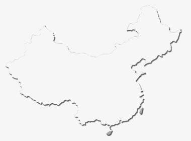 Flag Of China Blank Map Outline - China Map Outline Png, Transparent Png, Free Download