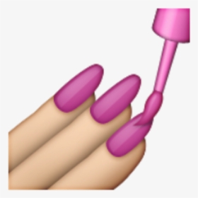 Nail Polish Emoji Png, Transparent Png, Free Download