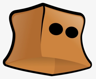 Brown Paper Bag With Eye Holes, HD Png Download, Free Download