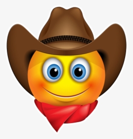 Cowboy Emoji - Smiley Face With Cowboy Hat, HD Png Download, Free Download