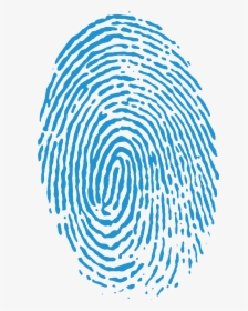 Fingerprint Biometrics Wiegand Interface Electronic - Blue Fingerprint Transparent Background, HD Png Download, Free Download