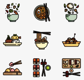 Asian Food - Japanese Food Icons Free, HD Png Download, Free Download