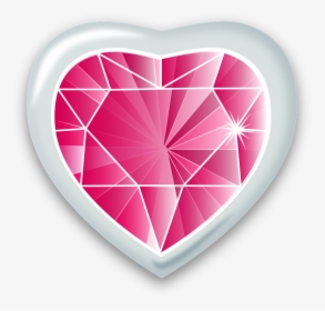 Download Pink Diamond Heart Png Transparent Image - Heart Gem Png, Png Download, Free Download