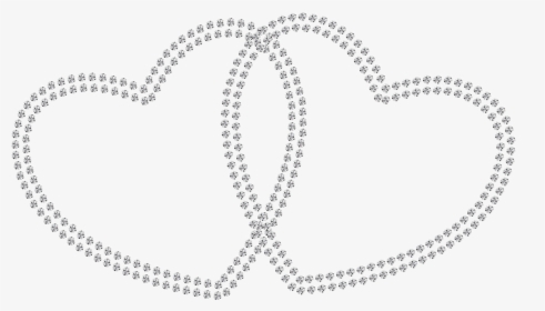 Two Diamond Hearts Png Clipart - Double Line Mangalsutra Chain, Transparent Png, Free Download
