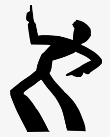 Disco, Dance, Silhouette, Rock, People, Man, Guy, Male - Clipart Dancing Man, HD Png Download, Free Download