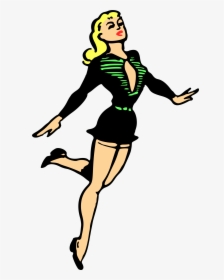 Clipart Person Dance - Woman Dancing Clipart Png, Transparent Png, Free Download