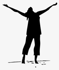 People Dancing Silhouette Png - Praying Black Woman Silhouette, Transparent Png, Free Download