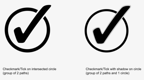 Checkmark Clipart Circle - Circle With A Tick, HD Png Download, Free Download