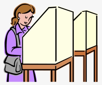 Women Voting Png Transparent Women Voting - Voting Booth Clip Art, Png Download, Free Download
