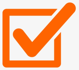 Orange Checkmark Clipart Check Mark Clip Art - Orange Check Mark Png, Transparent Png, Free Download