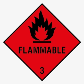 Flammable 3 Sign - Dangerous Goods Labels Australia, HD Png Download, Free Download