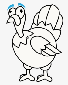 How To Draw Turkey - Cartoon Turkey, HD Png Download, Free Download