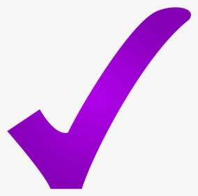 Clip Art Purple Check Mark - Purple Check, HD Png Download, Free Download