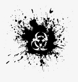Biohazard Symbol Png - Music Note Paint Splatter, Transparent Png, Free Download