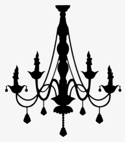 Vector Graphics Chandelier Silhouette Clip Art Portable - Transparent Background Chandelier Silhouette Png, Png Download, Free Download