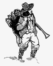 Transparent Turkey Cartoon Png - Pilgrim Hunting, Png Download, Free Download