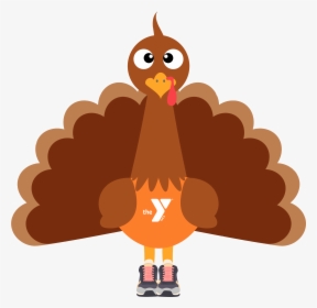 Turkey Clipart November - Cartoon Turkey From The Front, HD Png Download, Free Download