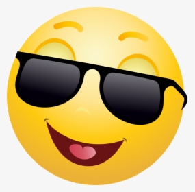Smiling Emoticon With Sunglasses Png Clip Art, Transparent Png, Free Download