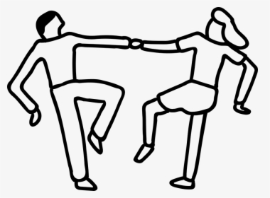 Black And White Clip Art Dance, HD Png Download, Free Download