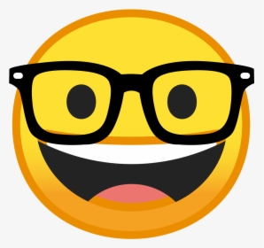 Face Icon Noto Emoji - Nerd Emoji, HD Png Download, Free Download