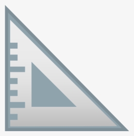 Triangular Ruler Icon - Ruler Emoji Whatsapp, HD Png Download, Free Download