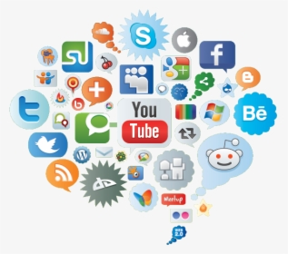 Social Media Marketing Company In San Diego - Social Media Icons Cloud, HD Png Download, Free Download