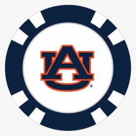 Auburn Tigers Poker Chip Ball Marker - Transparent Background Poker Chips Png, Png Download, Free Download