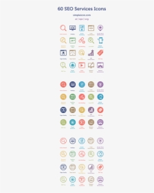 60 Seo Services Icons - Icons Used In Internet, HD Png Download, Free Download