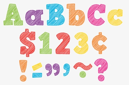 Tcr2686 Scribble Bold Block - Patterns Letters, HD Png Download, Free Download