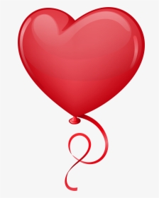 Red Heart Balloon Clip Art Png Imageu200b Gallery Yopriceville, Transparent Png, Free Download