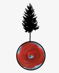 #tree #painting #brush #silhouette #myjob #4asno4i - Circle, HD Png Download, Free Download